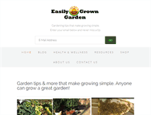 Tablet Screenshot of easilygrowngarden.com